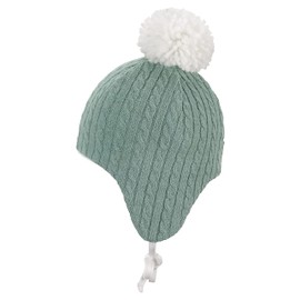 Sterntaler Baby Girl Hat Baby Inca Hat Cable Knit, Green