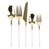 PLASTICPRO 20 Count Gold and White Plastic Knives Premium Quality