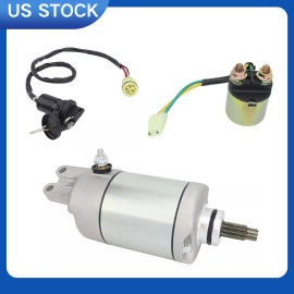 SOAIRDER Foreman S 450 Starter & Relay & Ignition Key Switch For HONDA TRX450FM FourTrax