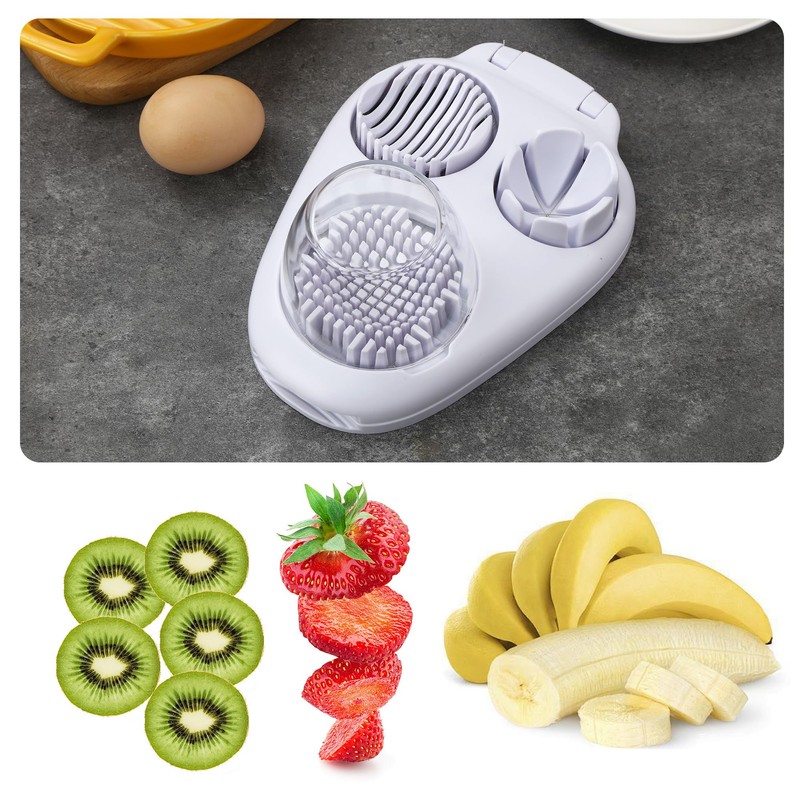 Egg Cutter 3 in 1, Egg Separator, Egg Slicer, Dishwasher