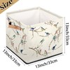 Cube Organizer Bins Retro Bird Collapsible Storage Box Baskets 13"x