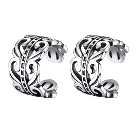 Fake Earrings Ear Cuffs Helix Earring Cuff Non Pierced Sterling Silver Celtic Clip Earrings For Women Helix Earring