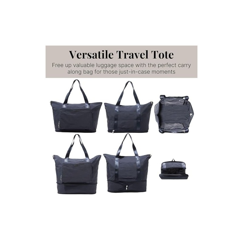 Baggallini Carryall Expandable Packable Tote Bolsa extensible extensible Carryall Mujer