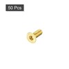 sourcing map Flat Head Screws M3 0.5 x 8 mm