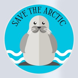 CafePress Save The Arctic Climate Change 16 oz Insulated Straw Tumbler with Lid