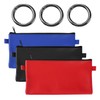 3 Double-Ear Bags, 3 Spring Rings, Portable Wallet Coin Purse,