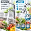 360 Degree Swivel Kitchen Faucet Aerator Adjustable Dual Mode Sprayer