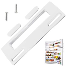 CHEFZOCO Fridge Door Handle Universal Fridge Handle + 2 Protective Plates No Screws Screw Distance 9.5 to 17cm Suitable for All Brands
