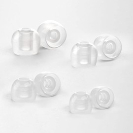 Radius Deep Mount Earpieces: High Fit, Deep Bass, High Sound Insulation, Ear Tips, Eartips and Eartips Earbud Pieces (Clear, 1 Set of All Sizes) HP-DME00CL