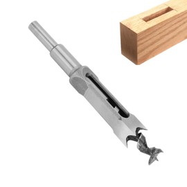 Msiud Square Drill Bit, 20mm Bearing Carbon Steel Mortising Chisel Bits, Mortise Power Tool for Woodworking, Compatible with Drill Press Mortise Machines, Square Hole Cutter for Carpentry DIY