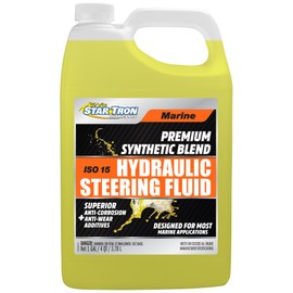 STAR BRITE Star Tron Premium Synthetic Blend Hydraulic Steering Fluid, ISO 15, Marine-Grade