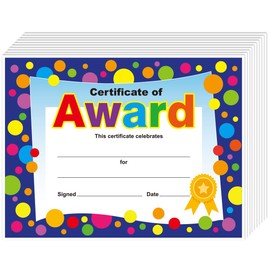 Yoklili 45-Pack Certificate of Award for Teachers Students Back to School Classroom Supplies, Printable, 8.5 x 11 Inches