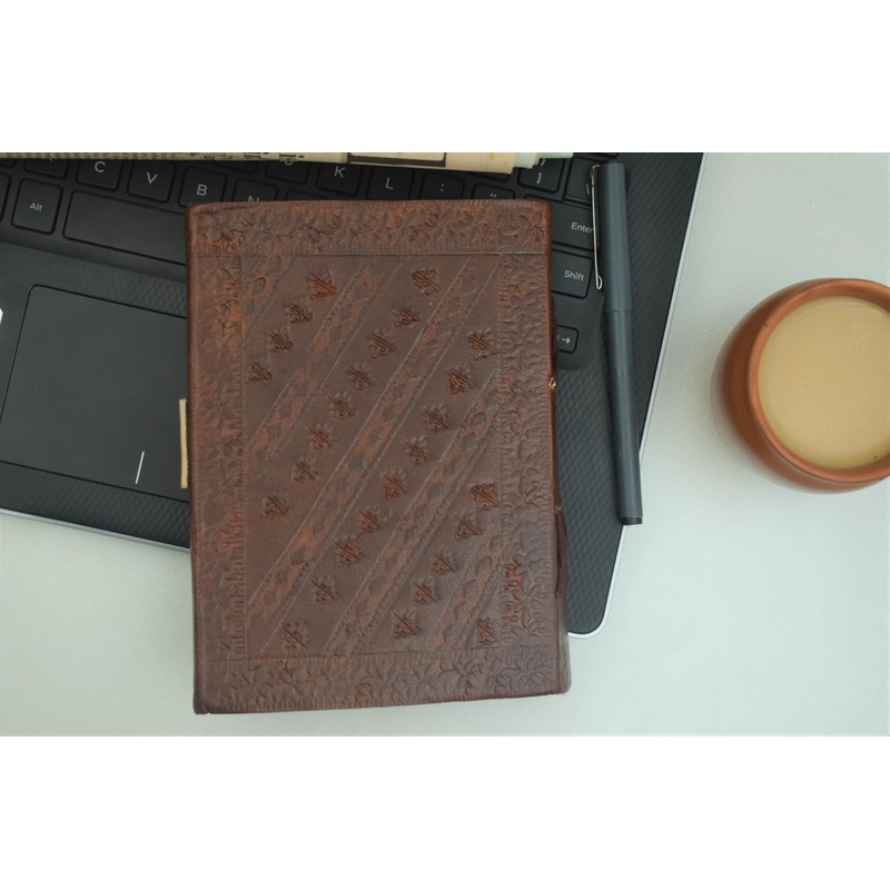 OVERDOSE Star Dragon Journal Notebook Handmade Leather Journal Travel Diary