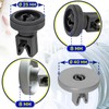 Set of 8 lower dishwasher basket wheels and 8 pieces
