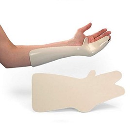 Rolyan Metacarpal Fracture Splint, Medium 3/PK, Thermoplastic Splinting Material, Moderate Resistance to Stetch, Conformable, Immobilizes Wrist, 4th & 5th Metacarpals, Post-Cast Support