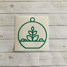 Terrarium Decal | Terrarium Sticker | Garden Decal | Garden Sticker Plant Decal | Plant Sticker | Succulent Decal | Succulent Sticker | Plant Lady Decal | Car Decal