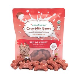 CocoTherapy Coco-Milk Bones Dog Treat (Red Velvet) 6 Oz.