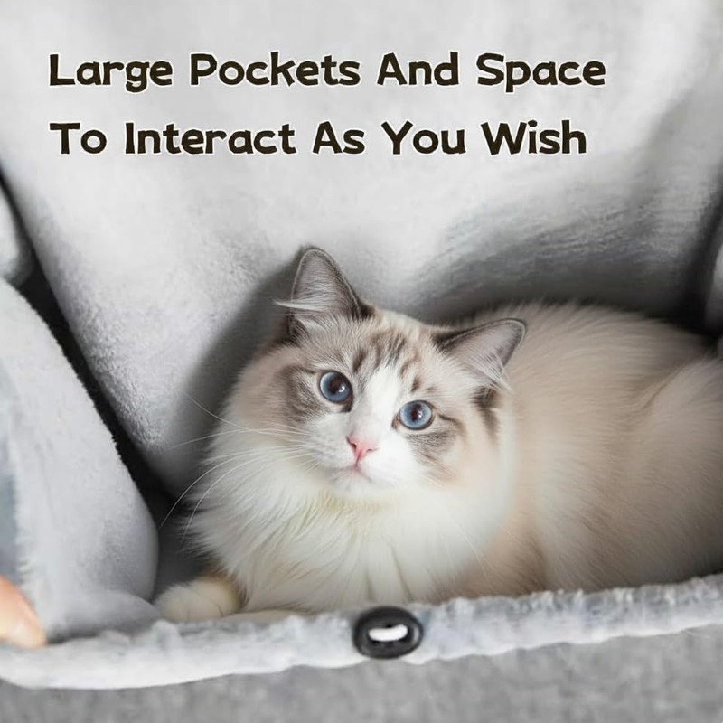 Cat Apron Carrier, Pet Sleeping Bag, Kitten Hands-Free Soft-Sided Carrier