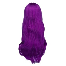 Purple wig wavy long hair (WFLOFPJ) / 보라색 가발 웨이브 긴머리 (WFLOFPJ)