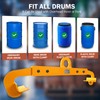 KITUYOTO Upgraded Vertical Drum Clamp, 1100LBS Barrel Drum Lifting Clamp