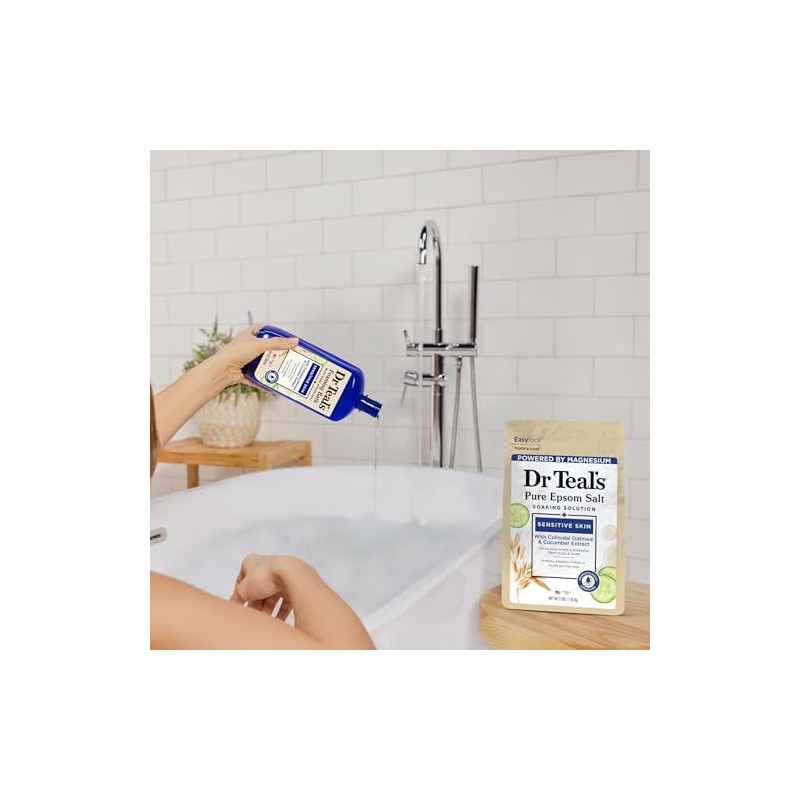 Dr Teal's Sensitive Skin Foaming Bath 1L