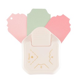 Vaessen Creative 3-in-1 Label Corner Punch Vintage 1.5 cm / 2.3 cm and Diameter 4 mm - Craft and Scrapbook Accessories - For Paper, Cards, Invitations and Photos up to 220 g