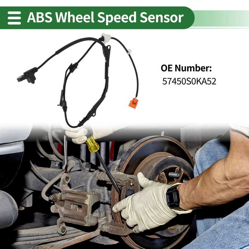 Motoforti ABS Wheel Speed Senor ABS Sensor Anti-lock Braking System