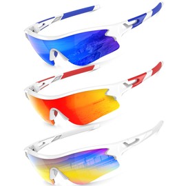 KALIYADI Sports Sunglasses Polarized Sunglasses-Men: Mens Sunglasses with UV400 for Golf Running Fishing