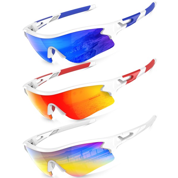 KALIYADI Sports Sunglasses Polarized Sunglasses-Men: Mens Sunglasses with UV400 for