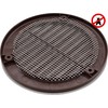 Brown ABS Plastic Round Air Vent Grille 100mm Diameter