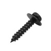 X AUTOHAUX 8pcs 6 x 35mm Stainless Steel Black Screw