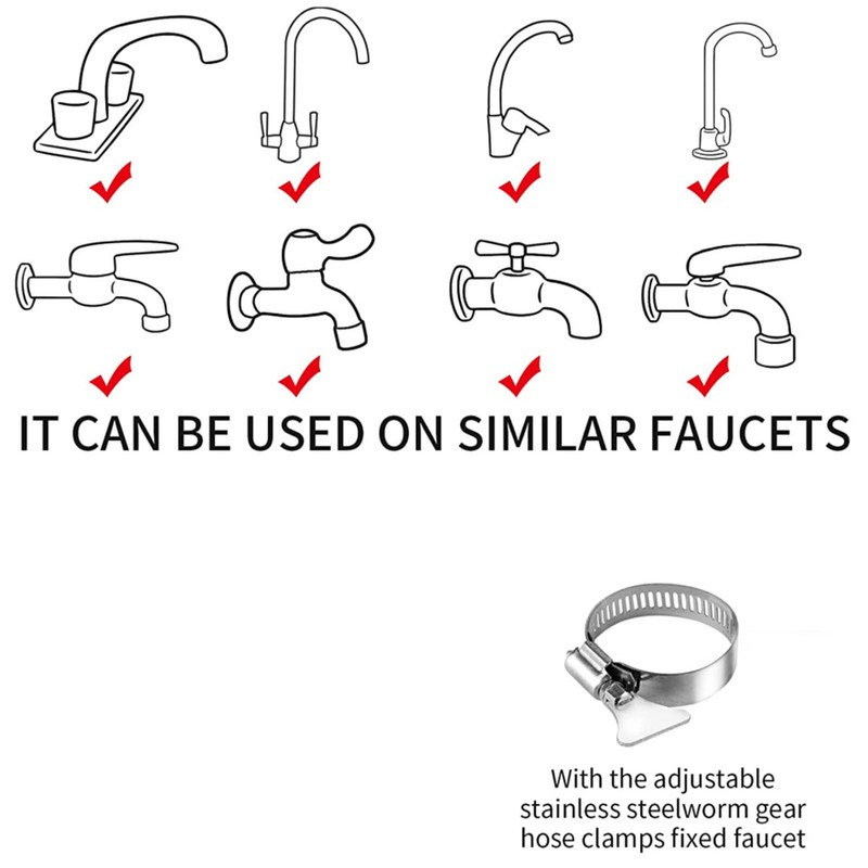 Hair Salon Handheld Shampoo Sprayer Sink Faucet Shower Head with