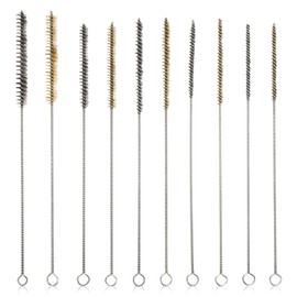 TOATELU 30 mm Clean Drill Hole Brush for Pipe Pipe Cylinder Holes, Stainless Steel Hole Brushes, Cleaning Brush, Efficient Borehole Cleaning, Pack of 10