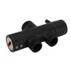 Shower Head Diverter Black Rustproof Leakproof Wall Mounted Shower Arm