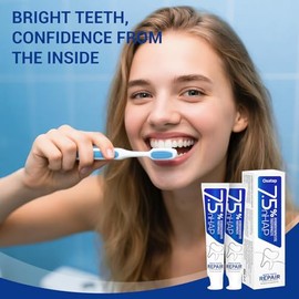 Hydroxyapatite Toothpaste, 7.5% Nano HA, Fluoride Free Fresh Mint Formula | Daily Brushing, Sensitive Teeth Care, Low-Foam Texture, Fresh Mint Flavor