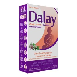 Suplemento Alimenticio Dalay Tratamiento Que Ayuda A Conciliar El Sueño 30 Cápsulas Sin sabor                                                         