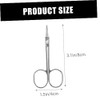 6-Piece Stainless Steel Eyebrow and Nose Hair Scissors Set for