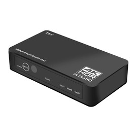TEC 4K HDMI Switch 3x1 HDMI Switcher 3 in 1 Out HDMI Switch Selector 3 Port with IR Remote Control HDMI HDCP 2.2 Support 4K@30Hz Ultra HD 3D 2160P 1080P - THDSW31-4K60