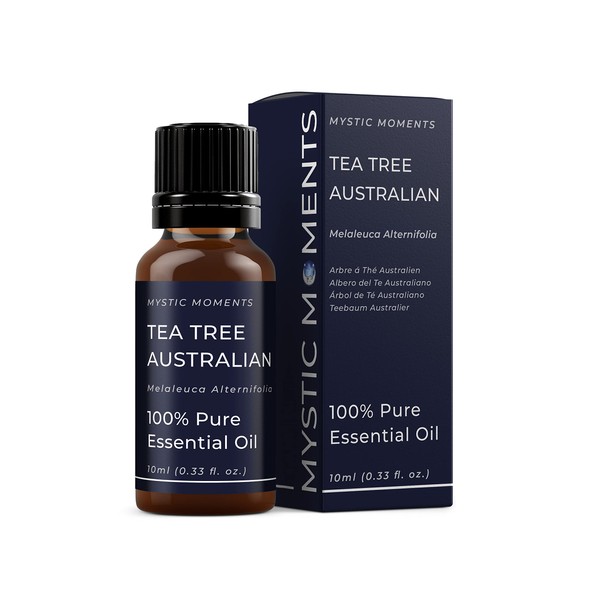Mystic Moments | Teebaum Australisches ätherisches Öl 10ml - reines & natürliches Öl für Diffusoren, Aromatherapie und Massage -Mischungen veganer GVO kostenlos