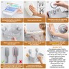 LEVERLOC Corner Shower Caddy Suction Cup, 2 Pack Powerful Suction