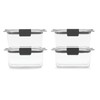 Rubbermaid Brilliance BPA Free Airtight Food Storage Containers with Lids,