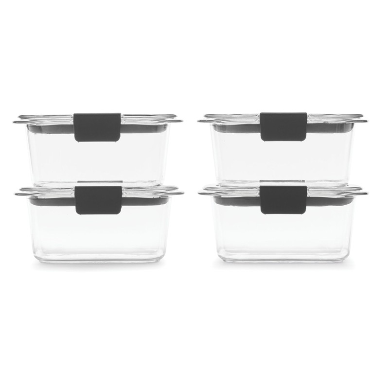 Rubbermaid Brilliance BPA Free Airtight Food Storage Containers with Lids,