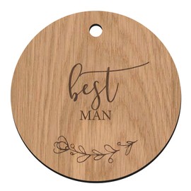 Wooden Wedding Suit Hanger Tag for Father of the Bride/Groom/Page Boy/Usher (Father of the Groom)