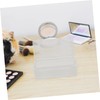 ORFOFE 2pcs Storage Box Set Transparent Organizer with Lid for