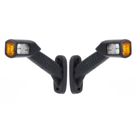 Wiltec 2 x 4 LED Side Light 12 V Square Position Light for Trailer Side Light for Truck