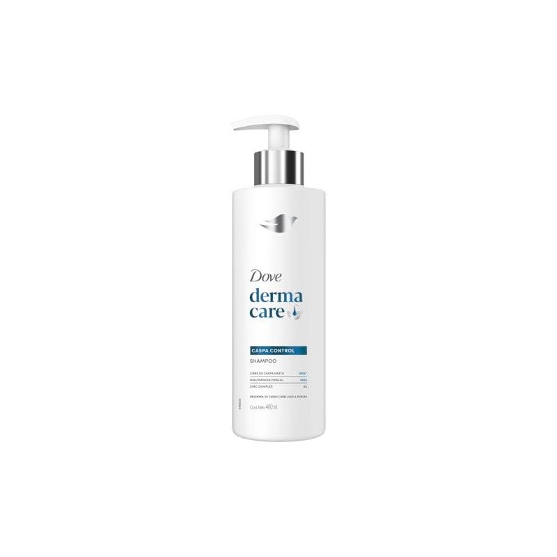 DOVE Shampoo Derma Care Caspa Control. Hasta 100%* Libre de