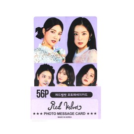 K-POP IDOL Group New Photo Message Card 56pcs set (Postcard / 56sheets) or Transparent Card 25pcs set (Red Velvet)