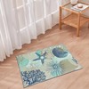 Tritard Coastal Area Rug 2x3 - Small Machine Washable Foldable