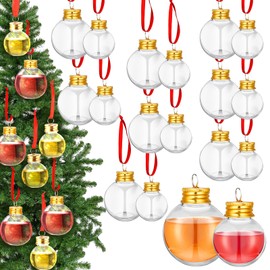 18 Pcs Fillable Ball Ornaments,Round,50 Ml,100 ml