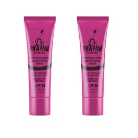 Dr. PawPaw Hot Pink Multipurpose Tinted Set - Lip Moisturizer with Buildable Color - Natural Tinted Lip Balm - Balm for Sensitive Skin - 2 pc